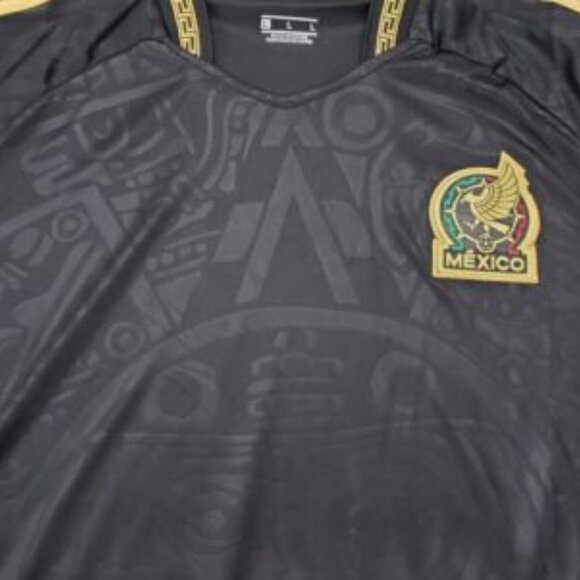 Soccer Mexico National Team Qatar Edition Jersey Black and Gold 2XL NWT SOLD!!!‎ - Picture 6 of 6